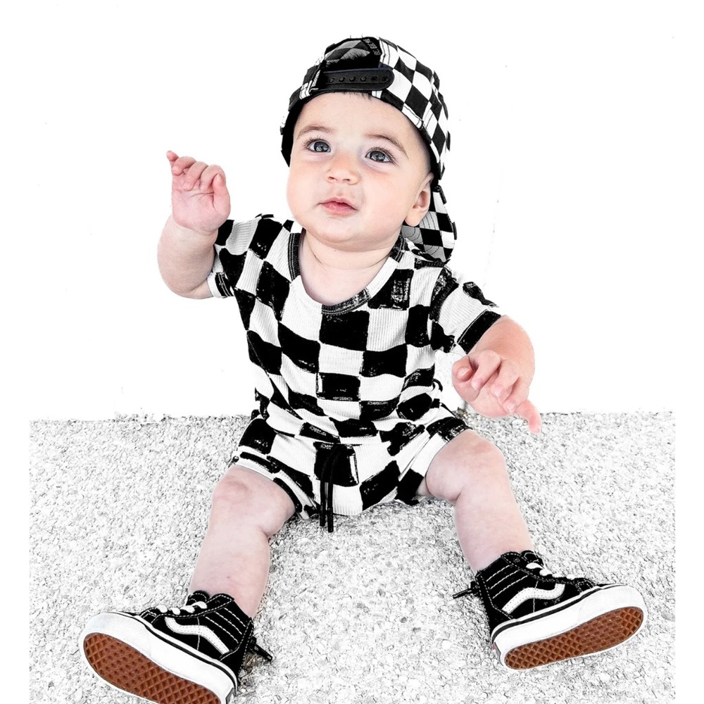 BUMMIE TWO PIECE SET IN VINTAGE VENICE 6-12m Bamboo